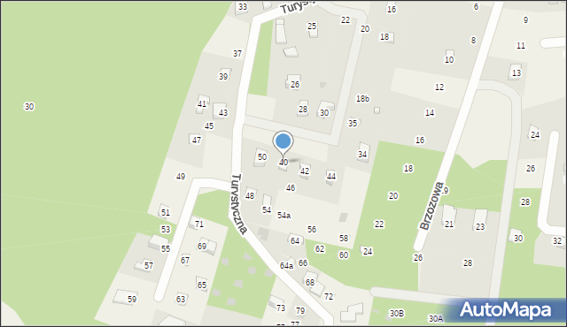 Ocypel, Turystyczna, 40, mapa Ocypel