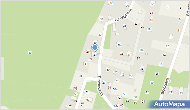 Ocypel, Turystyczna, 43, mapa Ocypel