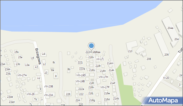 Okuninka, Turystyczna, 218z, mapa Okuninka