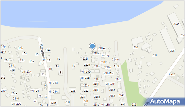 Okuninka, Turystyczna, 222m, mapa Okuninka