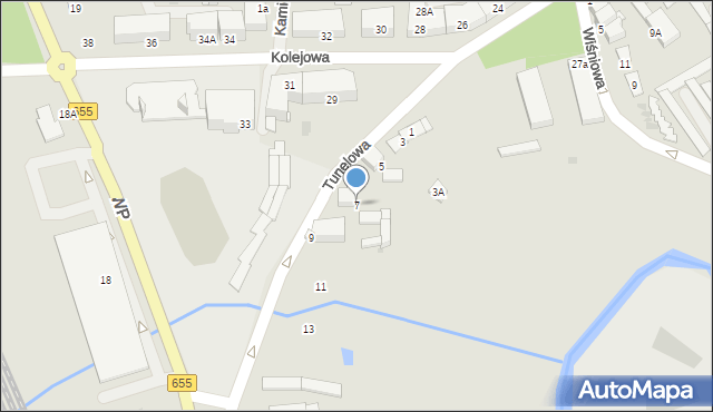 Olecko, Tunelowa, 7, mapa Olecko