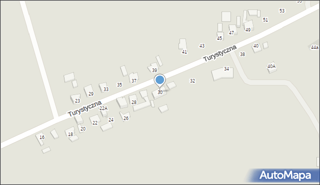 Orzesze, Turystyczna, 30, mapa Orzesze