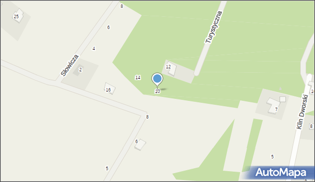 Osiek nad Wisłą, Turystyczna, 10, mapa Osiek nad Wisłą