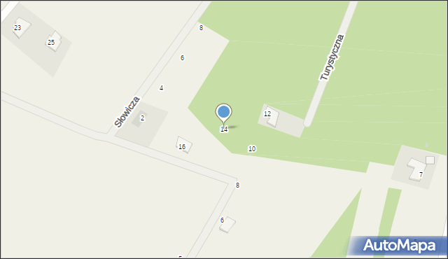 Osiek nad Wisłą, Turystyczna, 14, mapa Osiek nad Wisłą