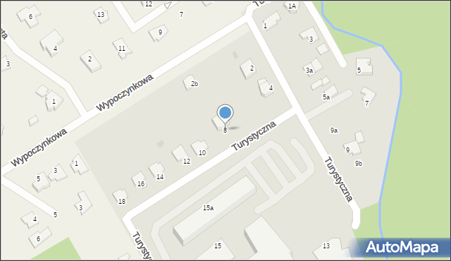 Ostróda, Turystyczna, 8, mapa Ostróda