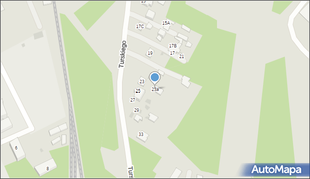 Ostrołęka, Turskiego Tomasza, gen., 23a, mapa Ostrołęka