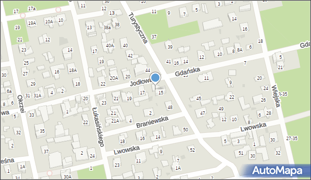 Otwock, Turystyczna, 46, mapa Otwock