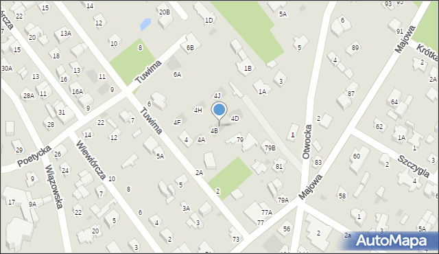 Otwock, Tuwima Juliana, 4C, mapa Otwock