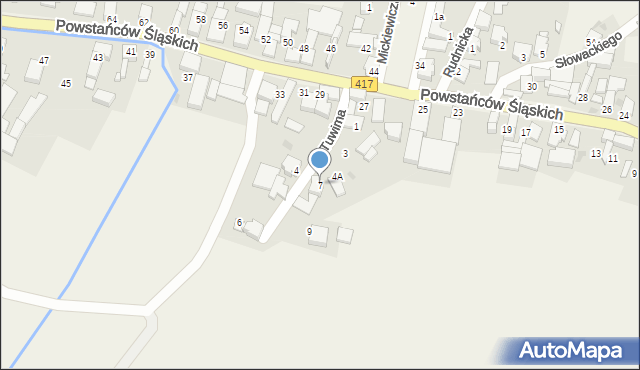 Pawłów, Tuwima Juliana, 7, mapa Pawłów