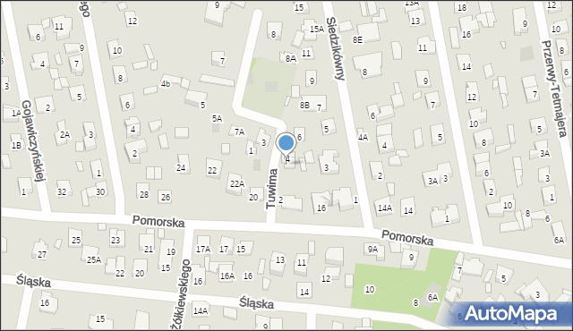 Piaseczno, Tuwima Juliana, 4A, mapa Piaseczno