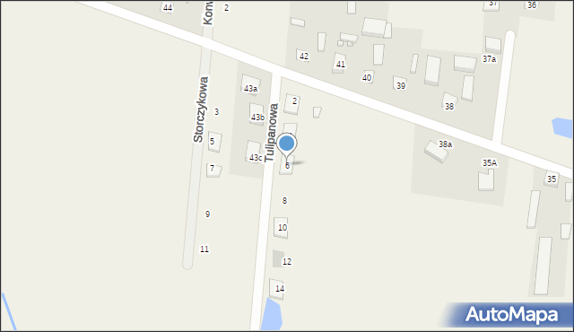 Pichlice, Tulipanowa, 6, mapa Pichlice