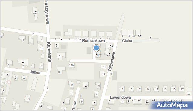 Piecowice, Tulipanowa, 15b, mapa Piecowice