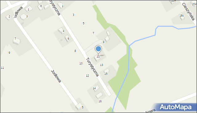 Pielgrzymowice, Turystyczna, 11, mapa Pielgrzymowice