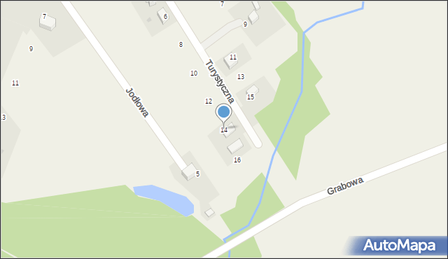 Pielgrzymowice, Turystyczna, 14, mapa Pielgrzymowice