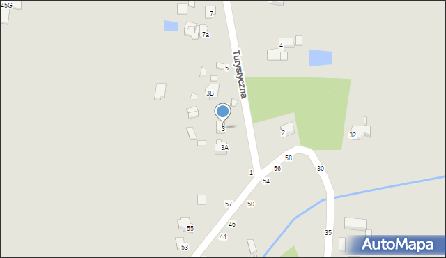 Piotrków Trybunalski, Turystyczna, 3, mapa Piotrków Trybunalski