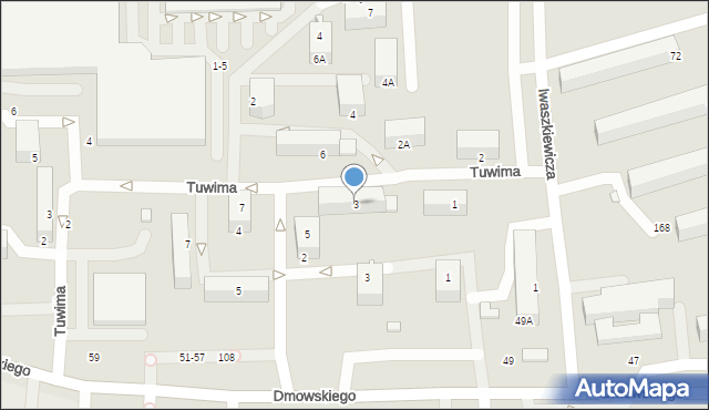 Piotrków Trybunalski, Tuwima Juliana, 3, mapa Piotrków Trybunalski