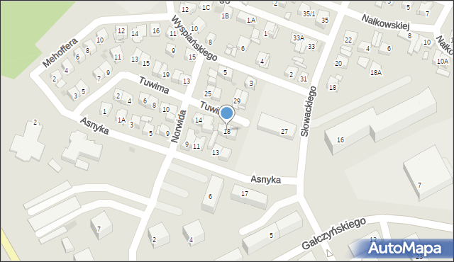 Płock, Tuwima Juliana, 18, mapa Płock