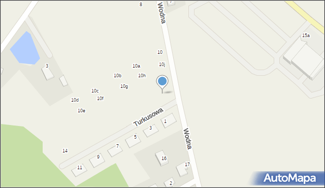 Płoty, Turkusowa, 2, mapa Płoty
