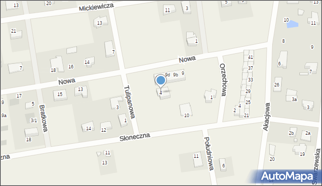 Połczyno, Tulipanowa, 4, mapa Połczyno