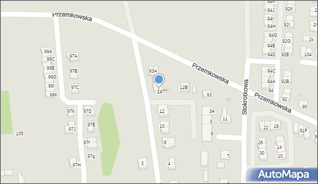 Polkowice, Tulipanowa, 14, mapa Polkowice