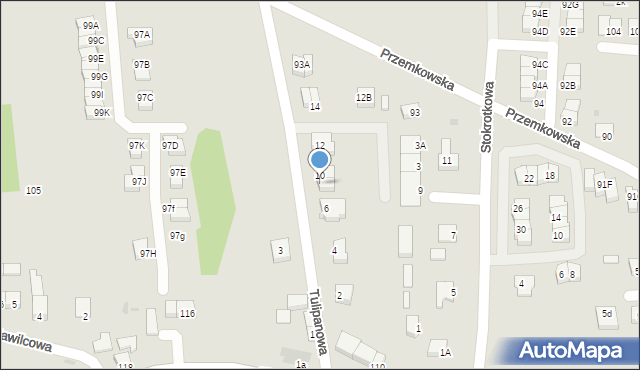 Polkowice, Tulipanowa, 8, mapa Polkowice