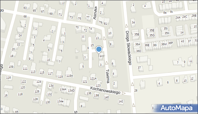 Pruszcz Gdański, Tuwima Juliana, 3, mapa Pruszcz Gdański