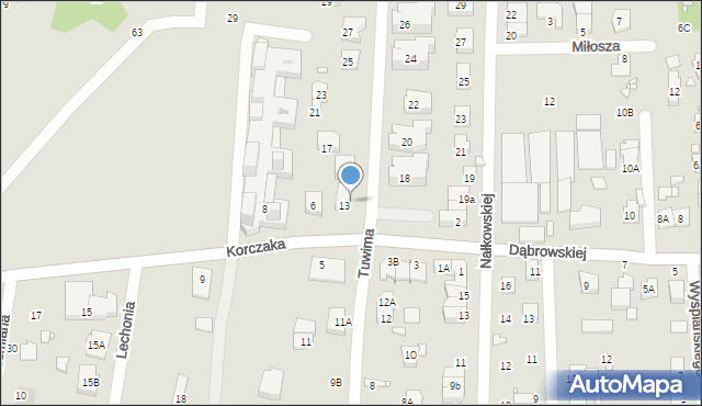 Pruszków, Tuwima Juliana, 15, mapa Pruszków