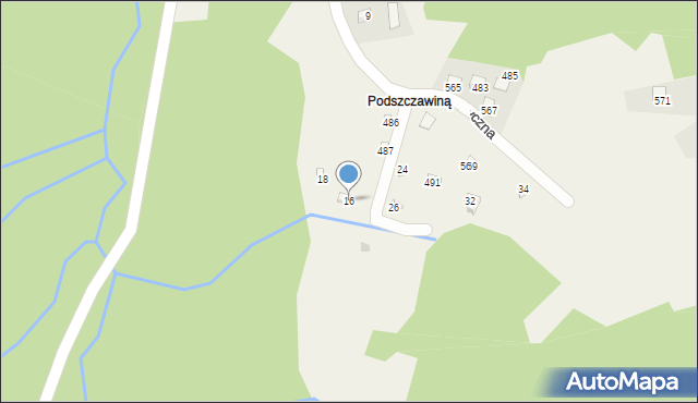 Przyborów, Turystyczna, 16, mapa Przyborów