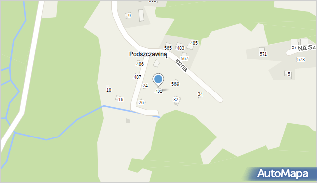 Przyborów, Turystyczna, 22, mapa Przyborów