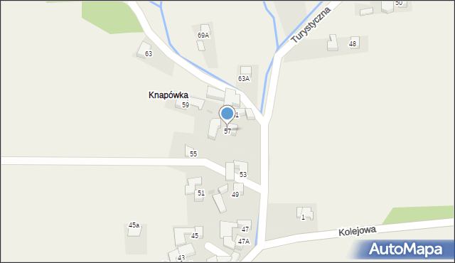 Pyzówka, Turystyczna, 57, mapa Pyzówka