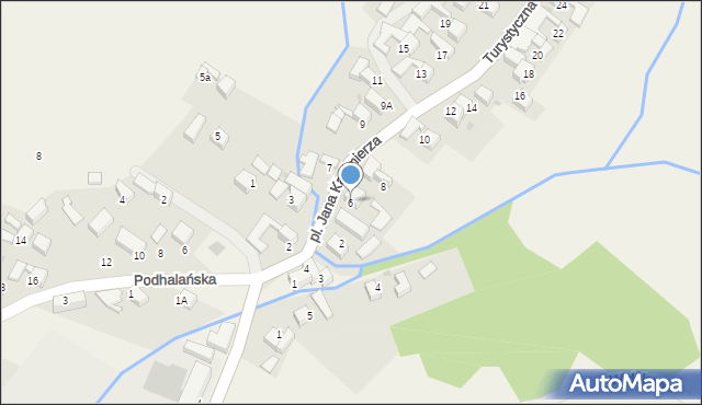 Pyzówka, Turystyczna, 6, mapa Pyzówka