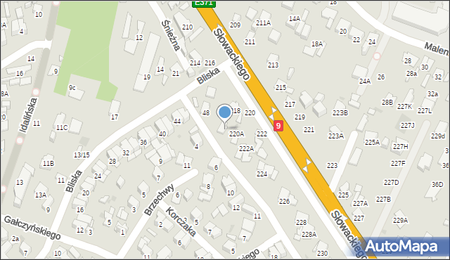 Radom, Tuwima Juliana, 3, mapa Radomia