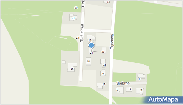 Radomia, Turkusowa, 24, mapa Radomia