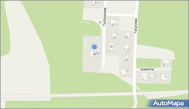 Radomia, Turkusowa, 45, mapa Radomia
