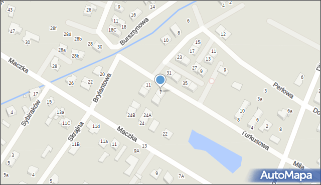 Radzymin, Turkusowa, 7, mapa Radzymin