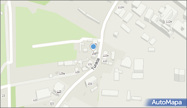 Ruda Śląska, Tunkla Ludwika, ks., 133, mapa Rudy Śląskiej