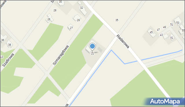 Rusiec, Turkusowa, 21, mapa Rusiec