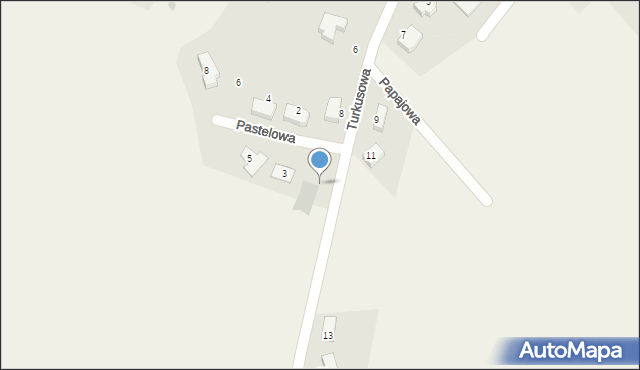 Ruszowice, Turkusowa, 10, mapa Ruszowice