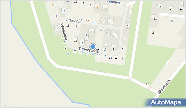 Rybojedzko, Turystyczna, 19, mapa Rybojedzko