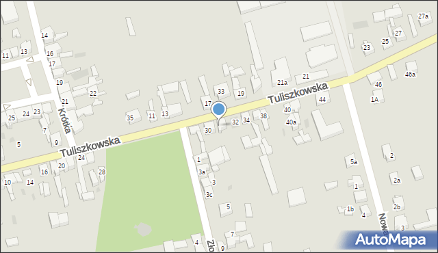 Rychwał, Tuliszkowska, 32a, mapa Rychwał