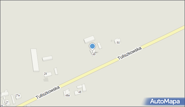 Rychwał, Tuliszkowska, 49a, mapa Rychwał