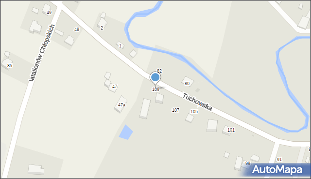 Ryglice, Tuchowska, 109, mapa Ryglice