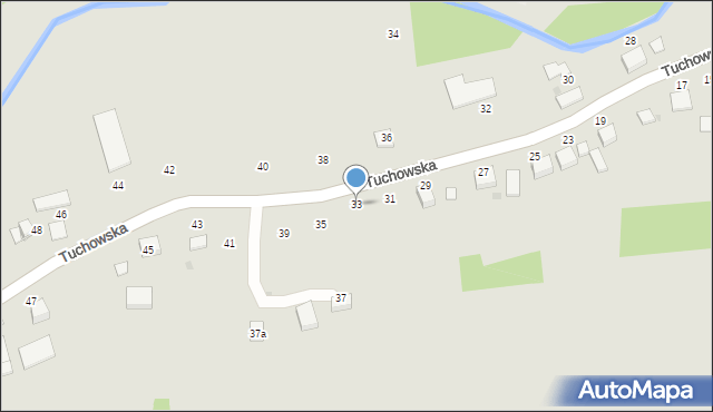 Ryglice, Tuchowska, 33, mapa Ryglice