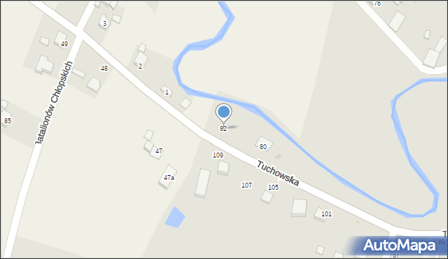 Ryglice, Tuchowska, 82, mapa Ryglice