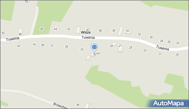 Ryglice, Tuwima Juliana, 31, mapa Ryglice