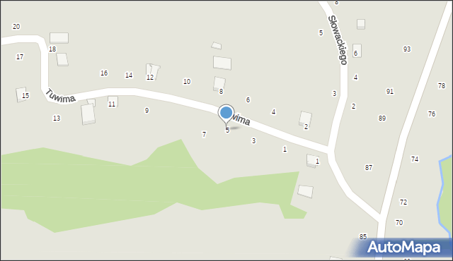 Ryglice, Tuwima Juliana, 5, mapa Ryglice