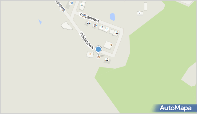 Siemianowice Śląskie, Tulipanowa, 10, mapa Siemianowice Śląskie
