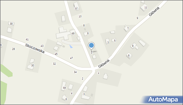 Simoradz, Turystyczna, 2, mapa Simoradz