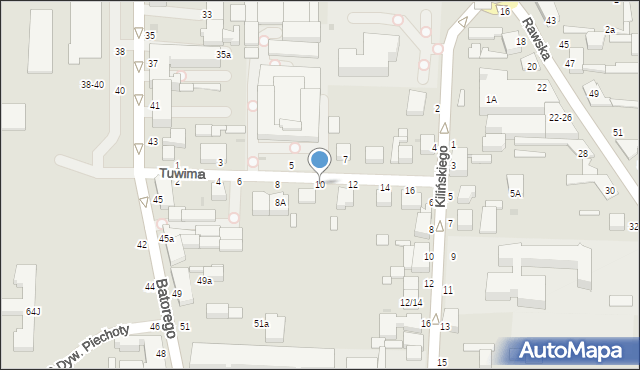 Skierniewice, Tuwima Juliana, 10, mapa Skierniewic