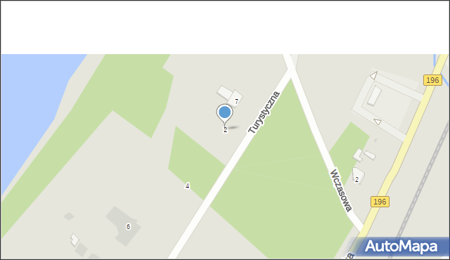 Skoki, Turystyczna, 2, mapa Skoki